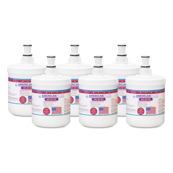 American Filter Co Whirlpool 469002 Comparable Refrigerator Water Filters (made by Model number AFC-RF-W2), 6PK 0469002-AFC-RF-W2-6-69087 - main